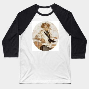 Lucky Woman, 1910 by Joseph Christian Leyendecker Baseball T-Shirt